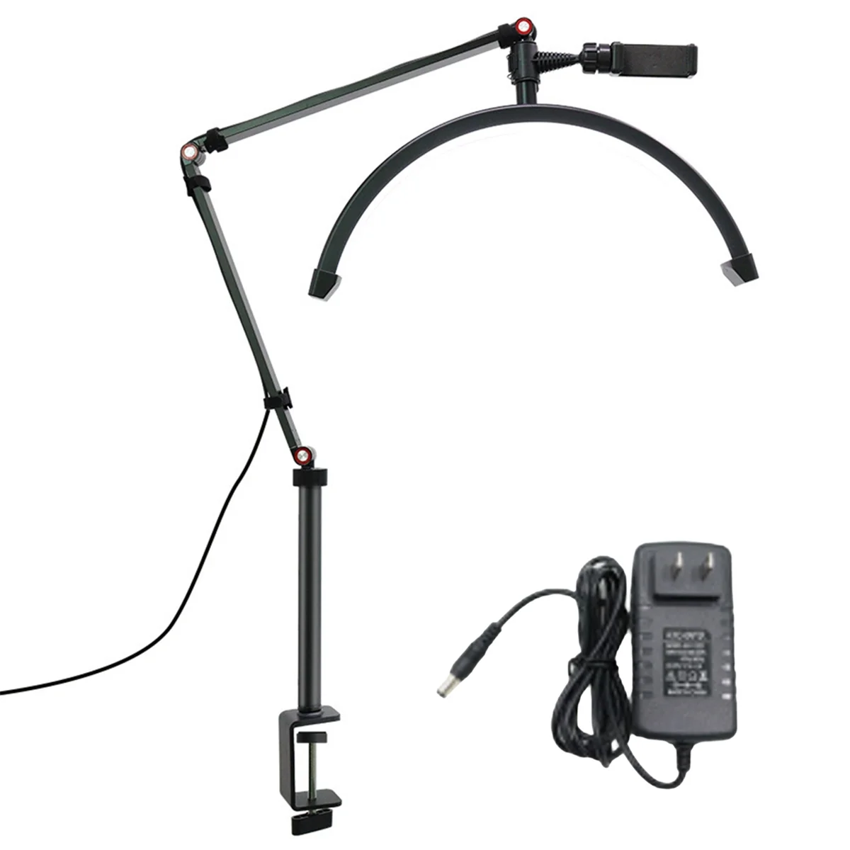 N33R_20W 16-дюймовая U-образная светодиодная лампа в форме полумесяца для красоты, кольцевая лампа, черная вилка США
N33R_20W 16-дюймовая U-образная светодиодная лампа в форме полумесяца для красоты, кольцевая лампа, черная вилка США