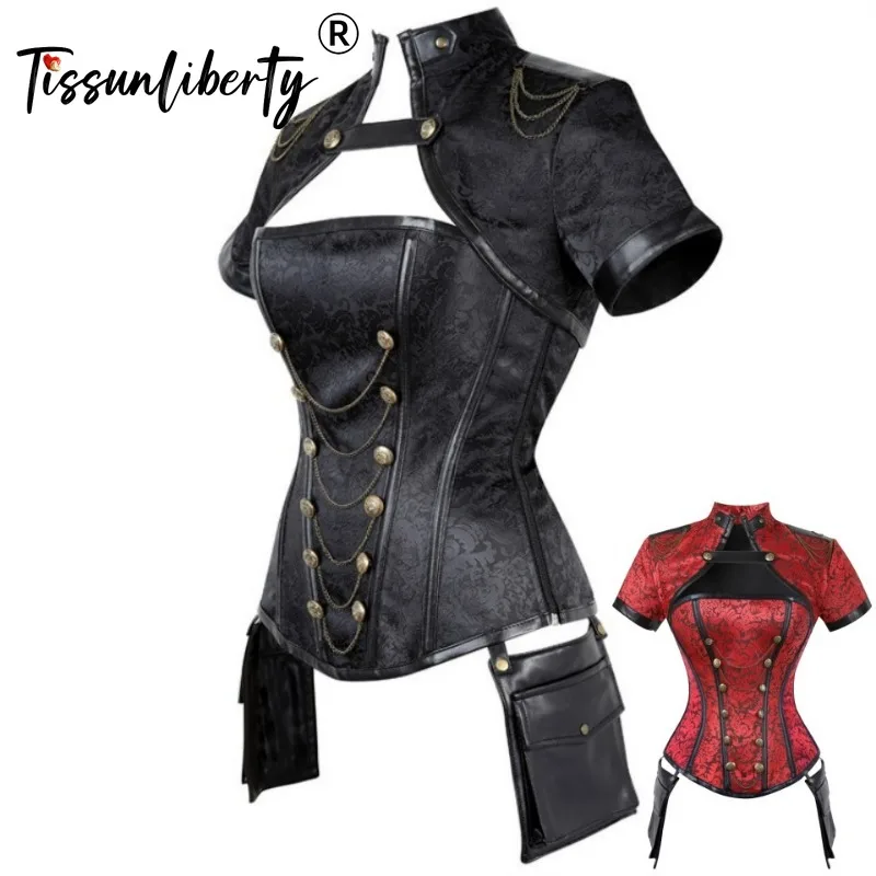 3 Pcs Shawl Women's Tight Corset Mujer Vintage Sexy Underwear Waist Trainer Slimming Body Shapewear Tops for Women Steampunk
3 Pcs Shawl Women's Tight Corset Mujer Vintage Sexy Underwear Waist Trainer Slimming Body Shapewear Tops for Women Steampunk