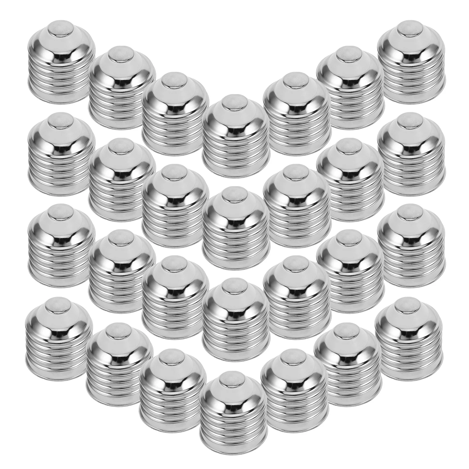 50Pcs E26 Light Bulb Socket Adapter Aluminum Nickel-Plated Durable Screw Fixture Holder for Home Office Lighting
50Pcs E26 Light Bulb Socket Adapter Aluminum Nickel-Plated Durable Screw Fixture Holder for Home Office Lighting