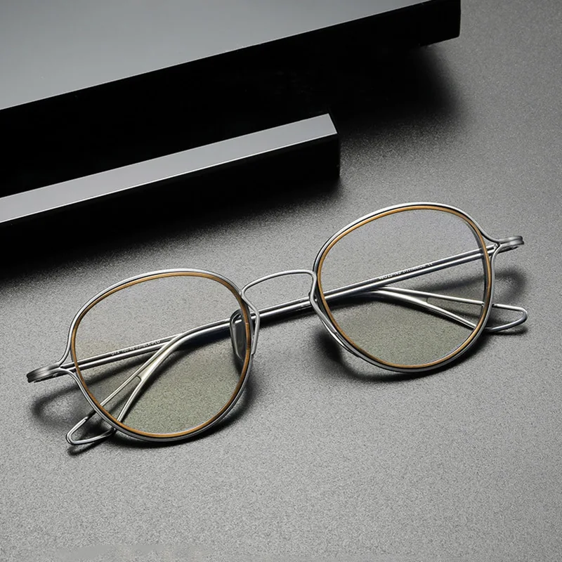 Pure Titanium Prescription Eyeglasses Frames Japanese Designer Fashion Retro Big Face Men Women Round Glasses Spectacle Eyewear
Pure Titanium Prescription Eyeglasses Frames Japanese Designer Fashion Retro Big Face Men Women Round Glasses Spectacle Eyewear