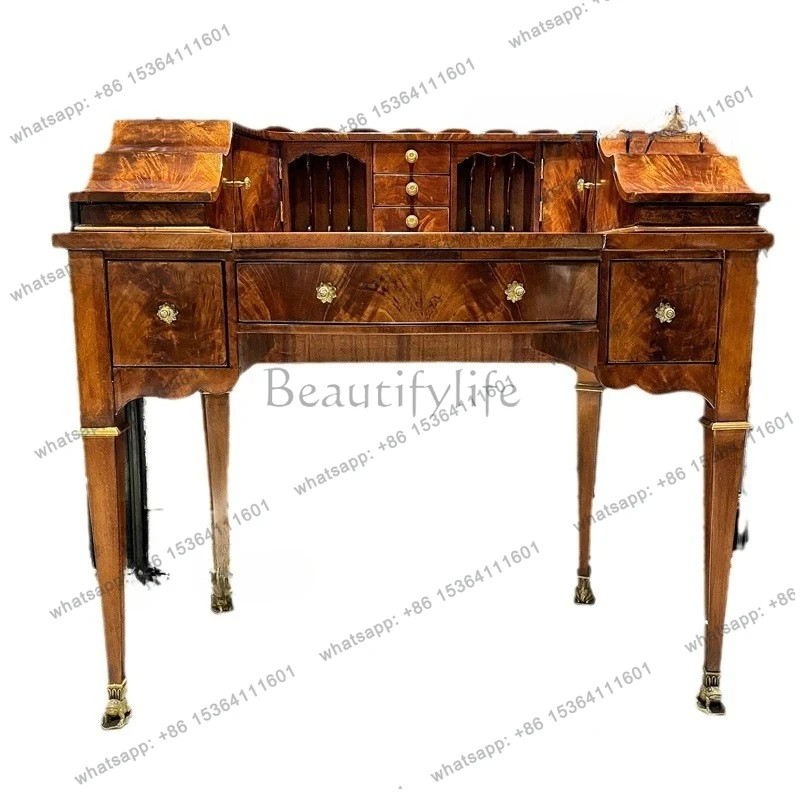 British European solid wood dresser American classical makeup table bedroom retro storage small apartment household
British European solid wood dresser American classical makeup table bedroom retro storage small apartment household