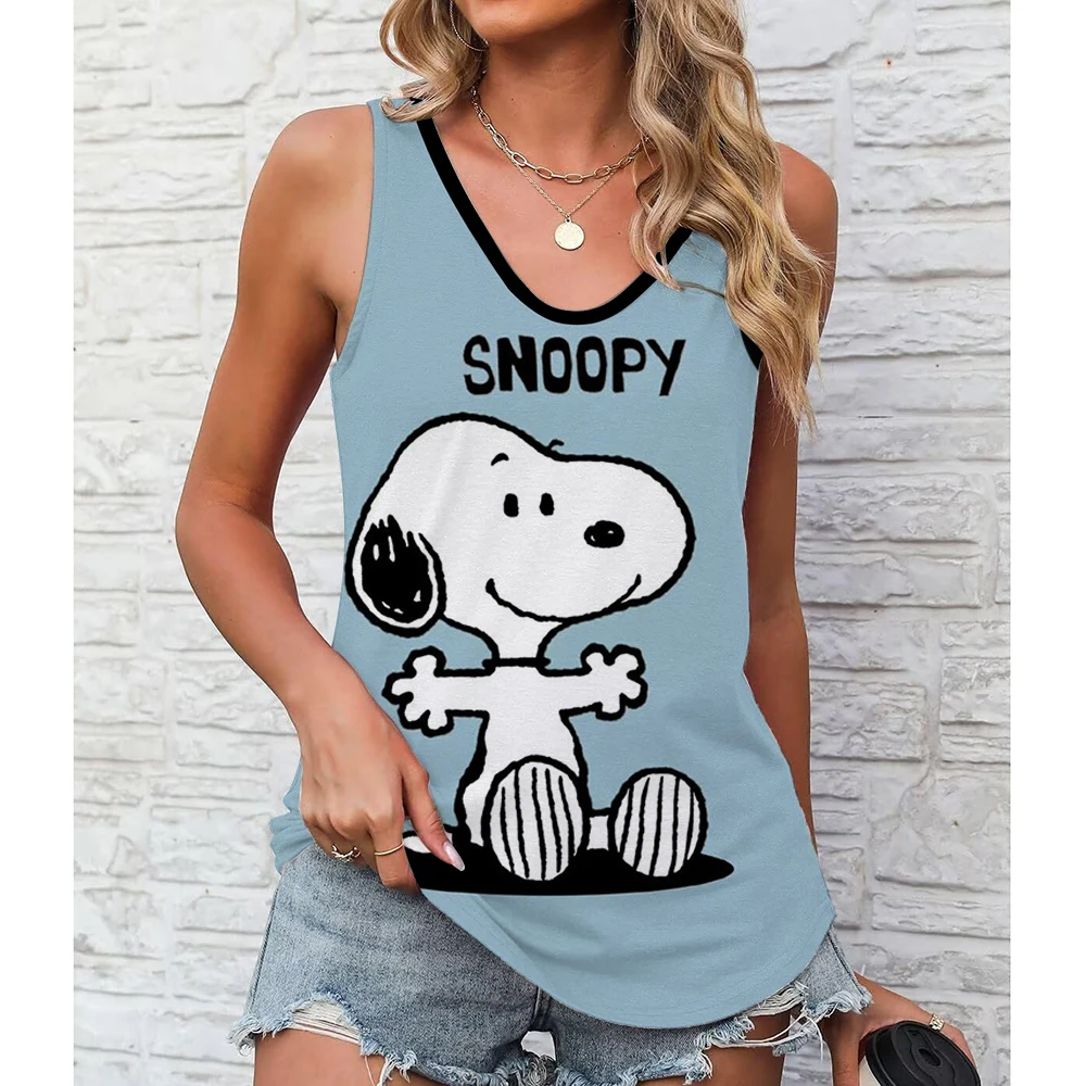 Women's sleeveless vest Kawaii U-neck s-3XL Snoopy cute high-quality 3D printed new youth women's clothing
Women's sleeveless vest Kawaii U-neck s-3XL Snoopy cute high-quality 3D printed new youth women's clothing
