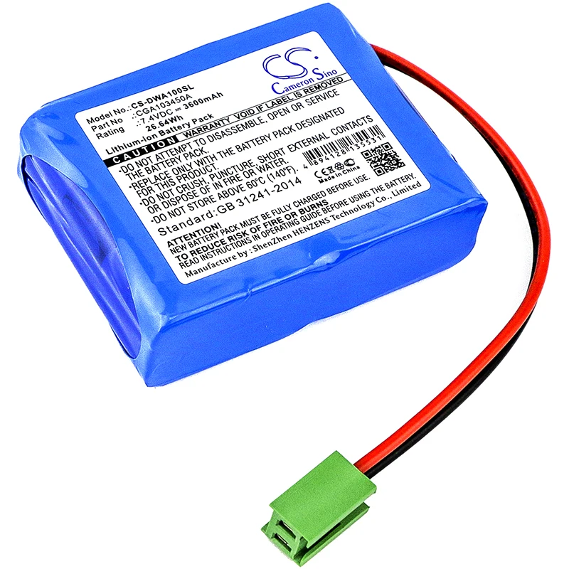 Li-ion Equipment, Survey, Test Battery for Wheel Alignment system, 7.4V, 3600mAh , Compatible Models: DWA 1000 wheel
Li-ion Equipment, Survey, Test Battery for Wheel Alignment system, 7.4V, 3600mAh , Compatible Models: DWA 1000 wheel