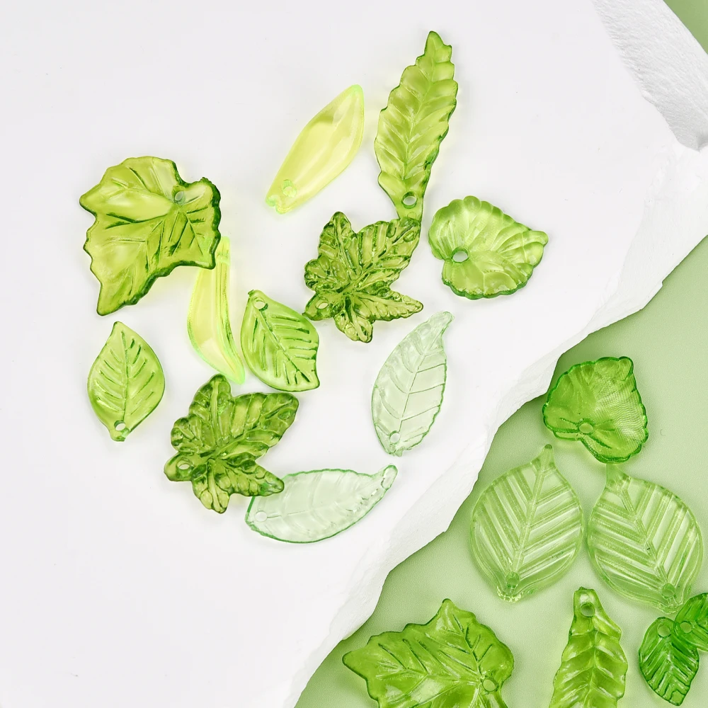 30pcs/50pcs Mixed Green Leaves Acrylic Pendants Various Spacer Charms Beads For Jewelry Making DIY Necklace Bracelet Earring
30pcs/50pcs Mixed Green Leaves Acrylic Pendants Various Spacer Charms Beads For Jewelry Making DIY Necklace Bracelet Earring