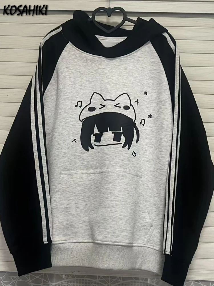 Japanese Kawaii Contrast Color Y2K Aesthetic Hoodies Women Cartoon Printing Sweatshirt Grunge Harajuku Casual Pocket Hoody Tops
Japanese Kawaii Contrast Color Y2K Aesthetic Hoodies Women Cartoon Printing Sweatshirt Grunge Harajuku Casual Pocket Hoody Tops