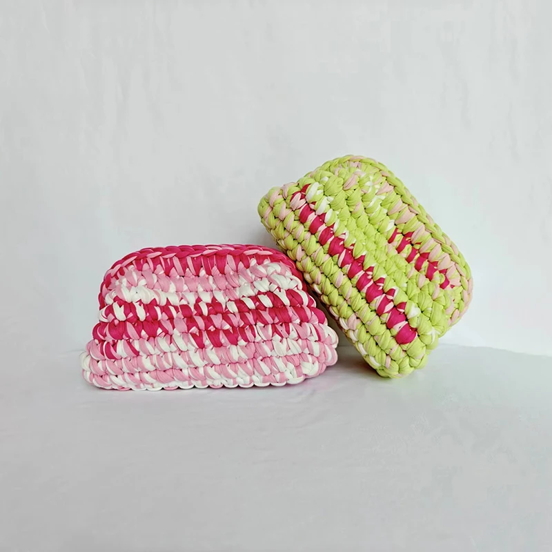 Stylish Color-blocked Woven Clip Bag Handmade Crochet Flower Clutch Elegant Women's Wallet For Summer Beach Vacation Evening Bag
Stylish Color-blocked Woven Clip Bag Handmade Crochet Flower Clutch Elegant Women's Wallet For Summer Beach Vacation Evening Bag