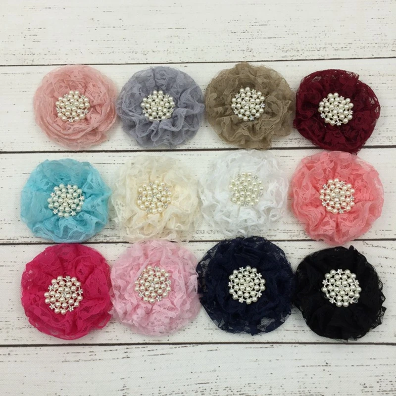50pcs/lot 9cm 12colors Hair Clips Beaded Chiffon Flower+Pearl Rhinestone Button Shabby Lace Ruffled Fabric Flowers For Headbands
50pcs/lot 9cm 12colors Hair Clips Beaded Chiffon Flower+Pearl Rhinestone Button Shabby Lace Ruffled Fabric Flowers For Headbands