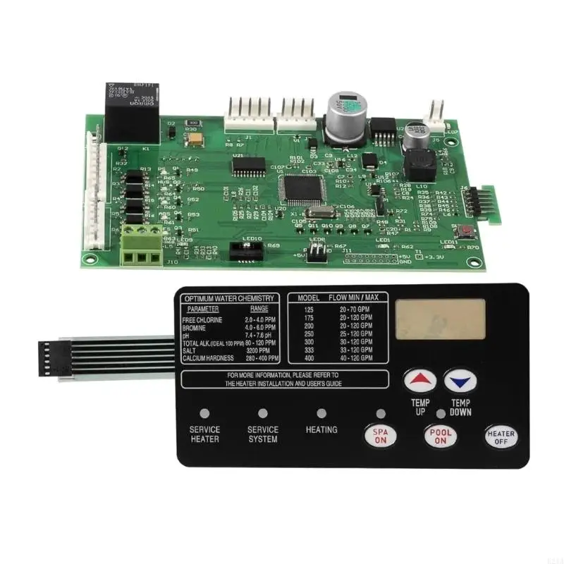 E21A Spa Heater Electrical System for Swimming Pool Electric Heaters Control Board 42002-0007S with 472610Z Switchs Pad
E21A Spa Heater Electrical System for Swimming Pool Electric Heaters Control Board 42002-0007S with 472610Z Switchs Pad