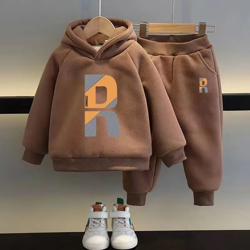 Children Fleece Boy Girl Clothing Sets Children Pullover Sweatshirts + Cotton Sports Pants 2pc Boys' Clothing Winter Outfits
Children Fleece Boy Girl Clothing Sets Children Pullover Sweatshirts + Cotton Sports Pants 2pc Boys' Clothing Winter Outfits