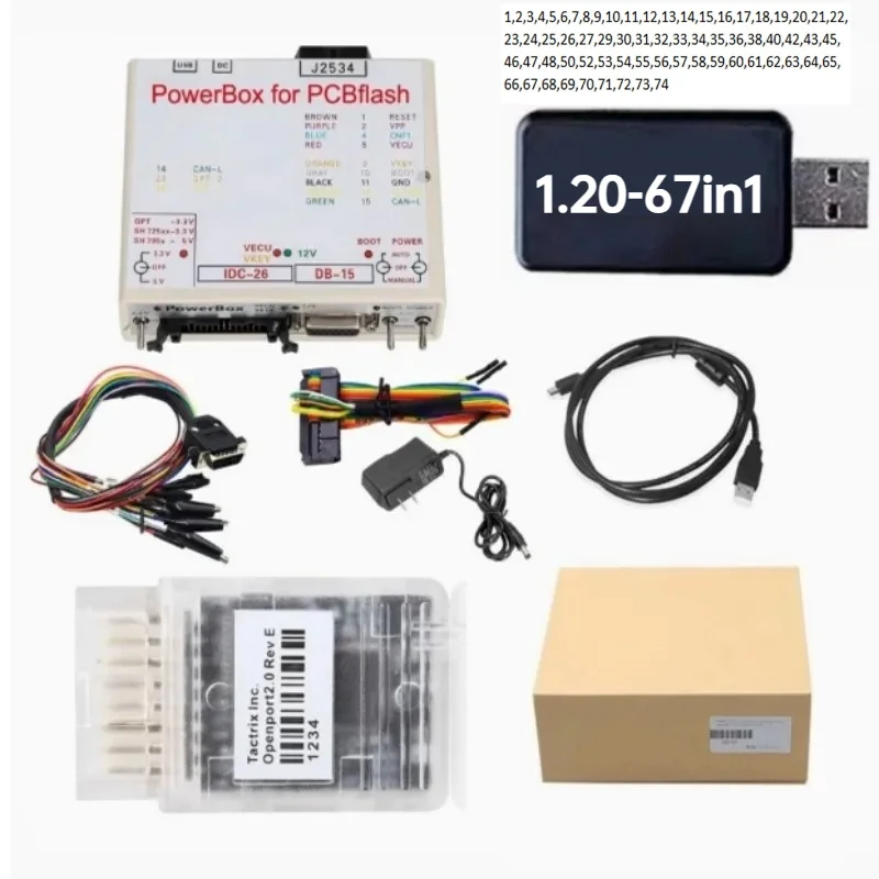 NEW FORPCM FORKTMFLASH V1.20 67in1 Programmer OBD Protocol Jumper Box PowerBox FORPCMFlash JTAG J2534 Full set diagnostic tool
NEW FORPCM FORKTMFLASH V1.20 67in1 Programmer OBD Protocol Jumper Box PowerBox FORPCMFlash JTAG J2534 Full set diagnostic tool
