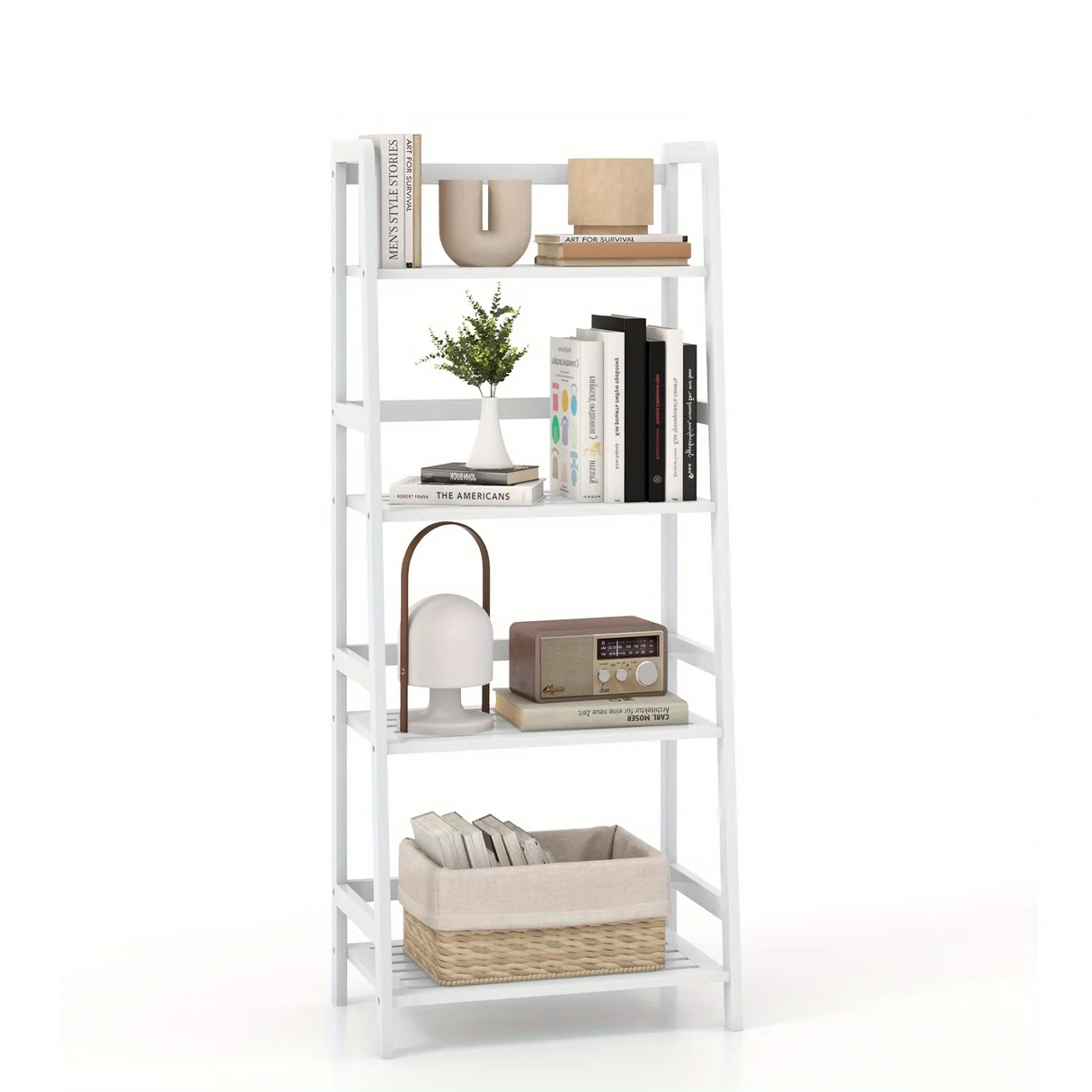 Multifunctional 4 Shelf Bamboo Bookcase Ladder Plant Flower Stand Rack Storage
Multifunctional 4 Shelf Bamboo Bookcase Ladder Plant Flower Stand Rack Storage