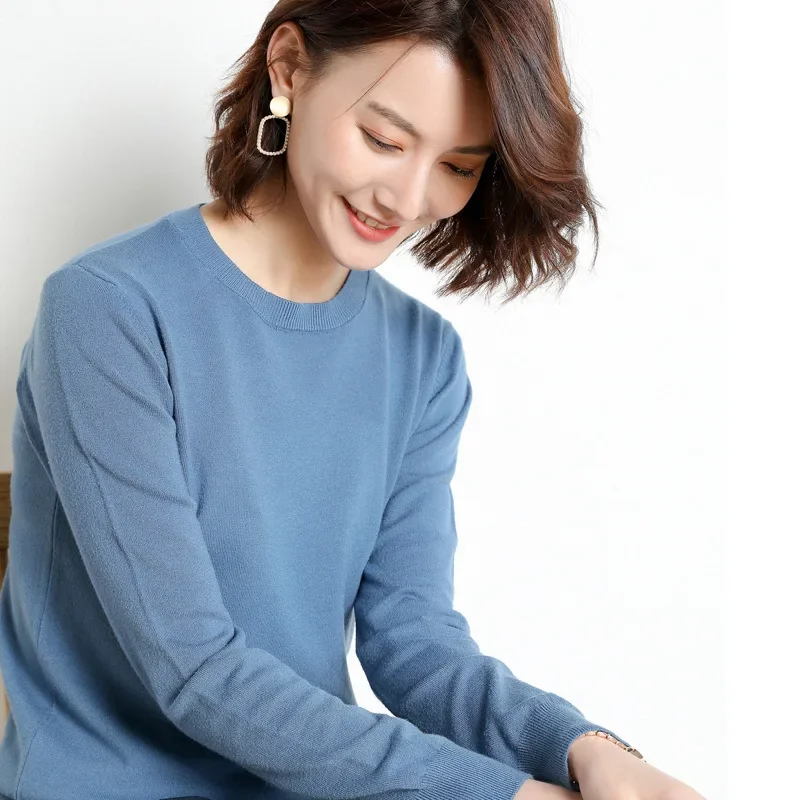 2023 Brand New Womens Sweaters Bottoms Ladys Women Sweater Thin Long-Sleeved O-Neck Wool Woman Sweaters Knit Pullover
2023 Brand New Womens Sweaters Bottoms Ladys Women Sweater Thin Long-Sleeved O-Neck Wool Woman Sweaters Knit Pullover