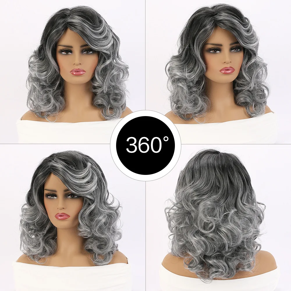 Synthetic Gradient Short Curly Wig with Side Bangs for Women, Fashion Anime Cosplay Party Costume, Breathable Hair Piece
Synthetic Gradient Short Curly Wig with Side Bangs for Women, Fashion Anime Cosplay Party Costume, Breathable Hair Piece