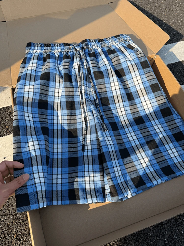 Cleanfit Blue Plaid Men's Shorts Summer Outdoor Casual Loose Fit Five-Quarter Mid-Pants Low Waist Straight Leg Break Hole
Cleanfit Blue Plaid Men's Shorts Summer Outdoor Casual Loose Fit Five-Quarter Mid-Pants Low Waist Straight Leg Break Hole
