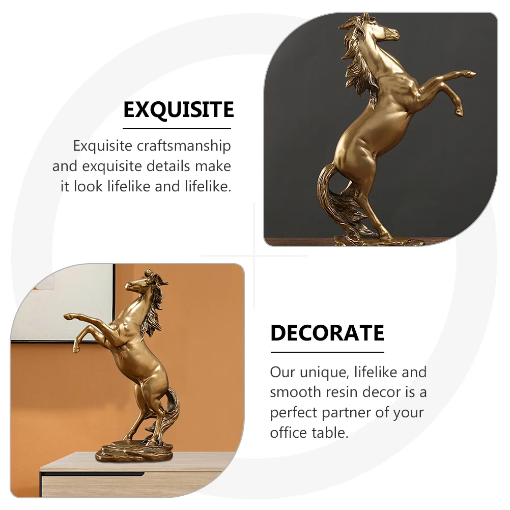 Resin Horse Sculpture Elegant Desktop Ornament Lucky Horse Statue for Home Office Bookshelf Decoration Wealth Attract
Resin Horse Sculpture Elegant Desktop Ornament Lucky Horse Statue for Home Office Bookshelf Decoration Wealth Attract