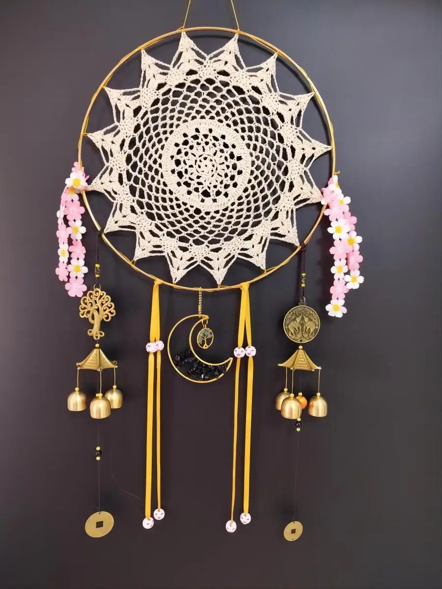 Large Tree Of Life Dreamcatcher Wind Chimes Handmade Beige Web Dream Catchers Dangling Half Moon Crystal Stones Pendant Charms
Large Tree Of Life Dreamcatcher Wind Chimes Handmade Beige Web Dream Catchers Dangling Half Moon Crystal Stones Pendant Charms