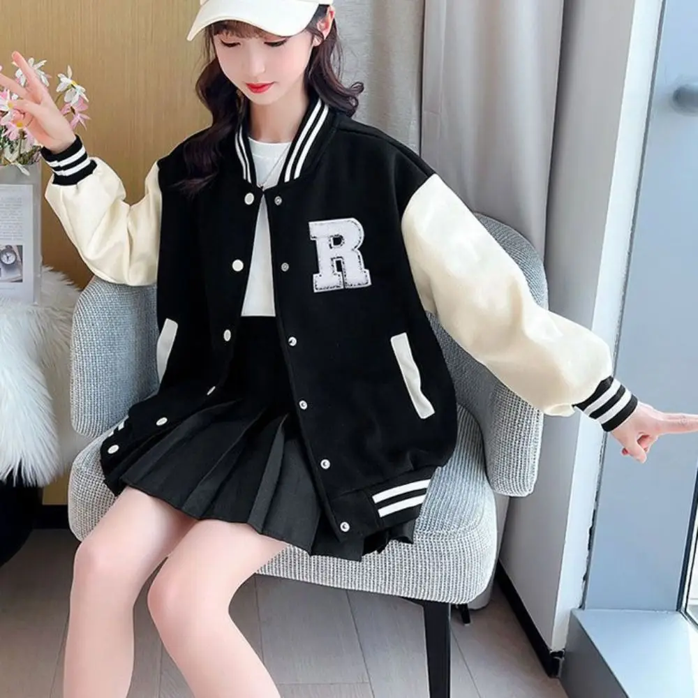 Fashion Long Sleeve Children Baseball Uniform Loose Teens Girls Y2K Coat Clothing Retro Spring Autumn Jacket Party
Fashion Long Sleeve Children Baseball Uniform Loose Teens Girls Y2K Coat Clothing Retro Spring Autumn Jacket Party