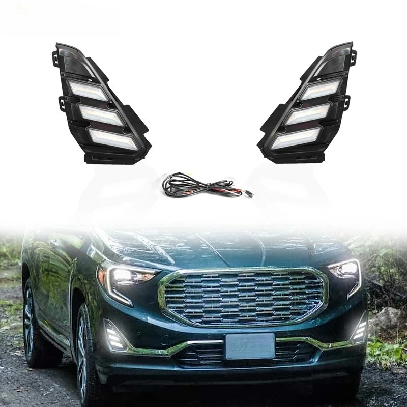 Дневные ходовые огни (ДХО) для GMC Terrain 2018-2020: Обновление светодиодных фар, модификация передних противотуманных фар, динамические указатели поворота
Дневные ходовые огни (ДХО) для GMC Terrain 2018-2020: Обновление светодиодных фар, модификация передних противотуманных фар, динамические указатели поворота