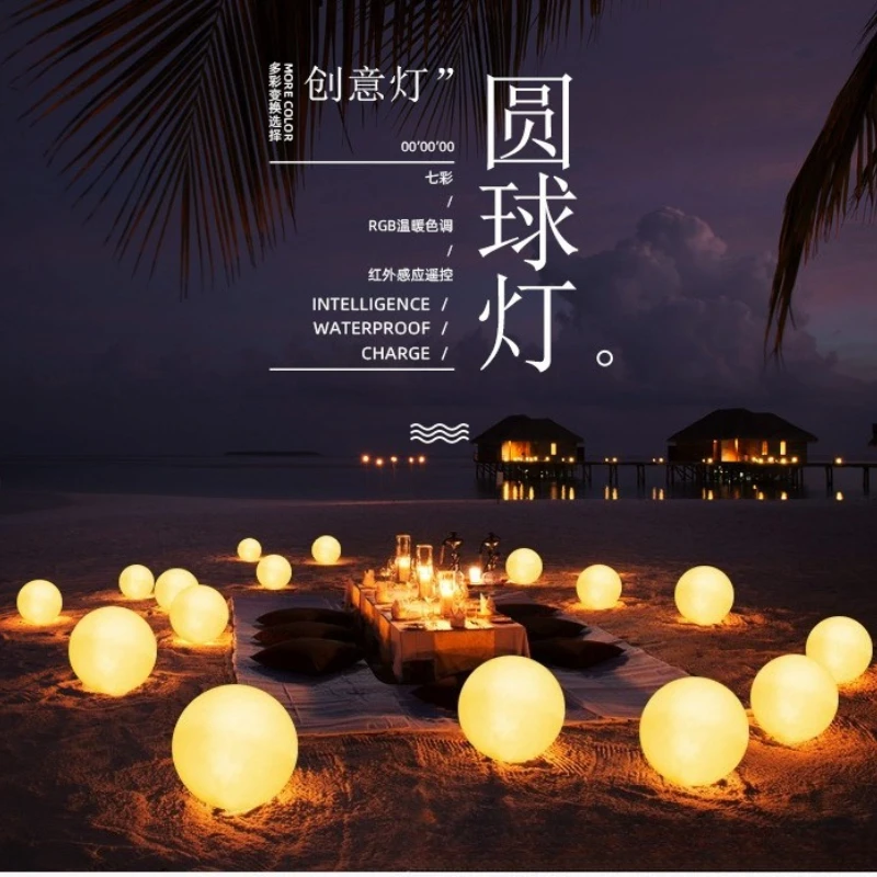 Modern RGB ball light led Rechargeable landscape outdoor lawn lights with romote control decor garden courtyard lamp
Modern RGB ball light led Rechargeable landscape outdoor lawn lights with romote control decor garden courtyard lamp