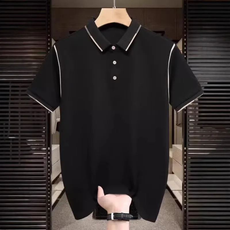 Summer 2025 New Fashion Men's Color-coded Casual Trendy Turn-down Collar Short Sleeve Spliced Slim Polo Shirt Male T-shirts Tops
Summer 2025 New Fashion Men's Color-coded Casual Trendy Turn-down Collar Short Sleeve Spliced Slim Polo Shirt Male T-shirts Tops