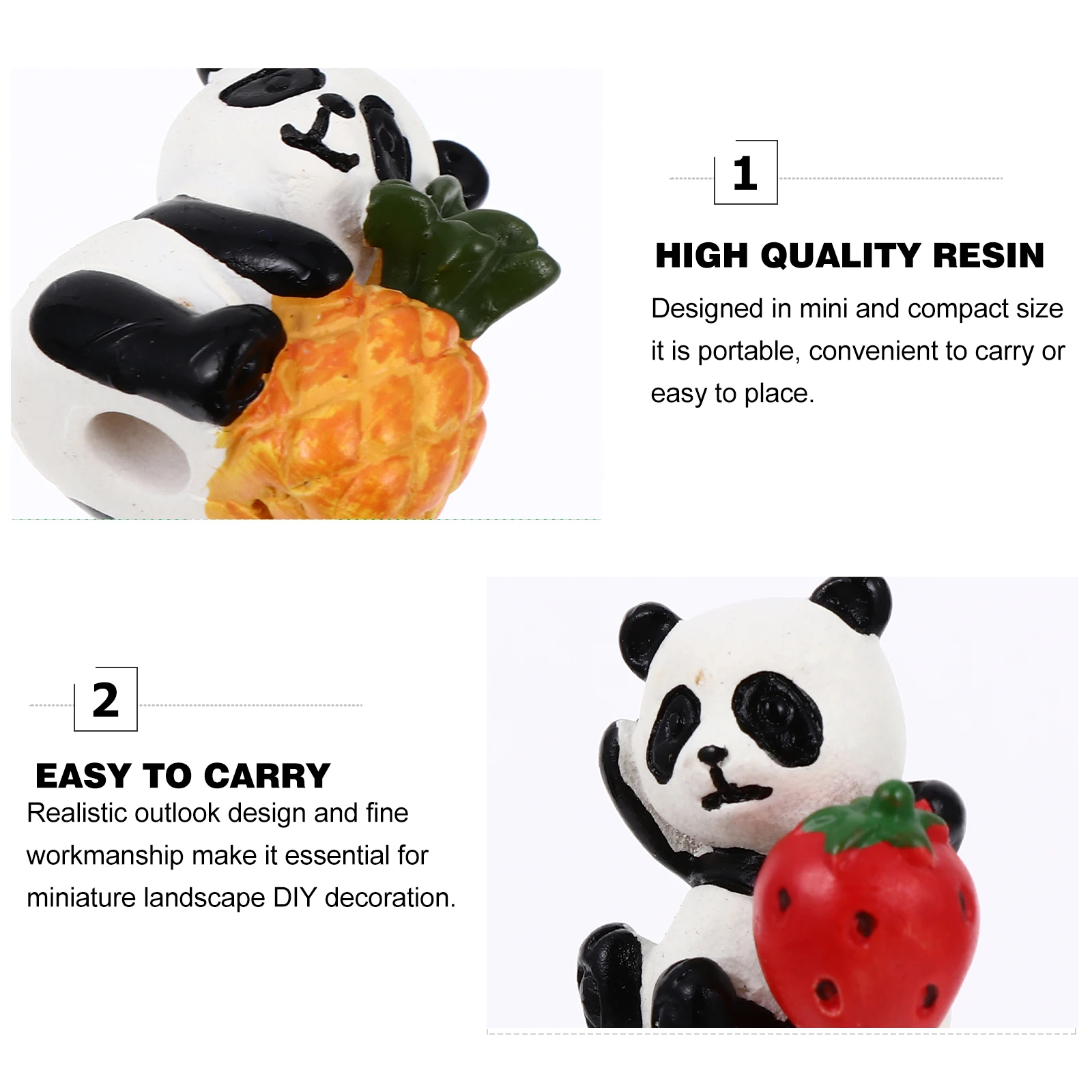 4pcs Resin Mini Panda Figurines Fairy Garden Ornament Micro Landscape Animal For Terrarium Decoration Miniature Animal
4pcs Resin Mini Panda Figurines Fairy Garden Ornament Micro Landscape Animal For Terrarium Decoration Miniature Animal