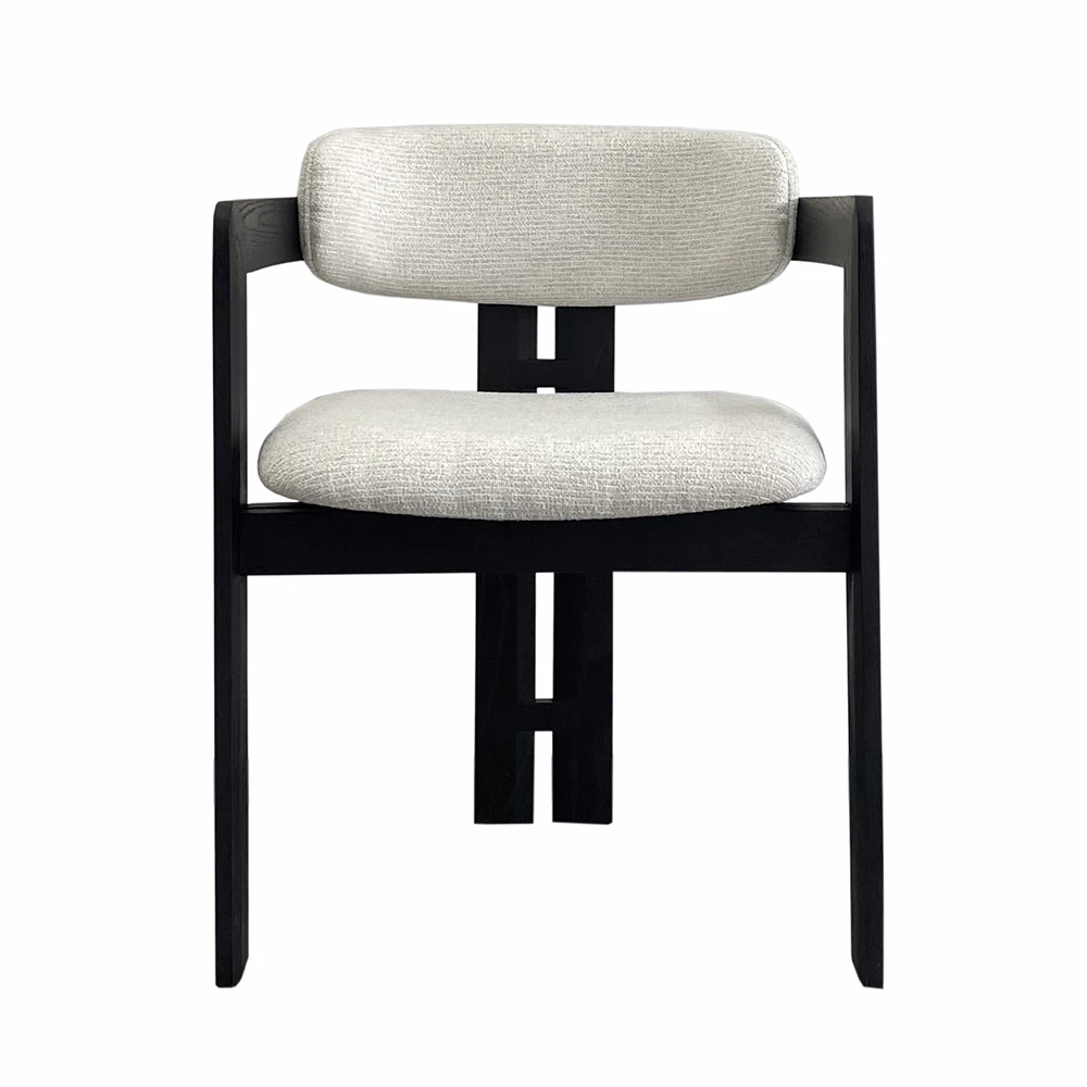 2025 Mid Century Modern Black Solid Ash Wood Dining Armchair White Fabric Wooden Restaurant Dining Chair
2025 Mid Century Modern Black Solid Ash Wood Dining Armchair White Fabric Wooden Restaurant Dining Chair