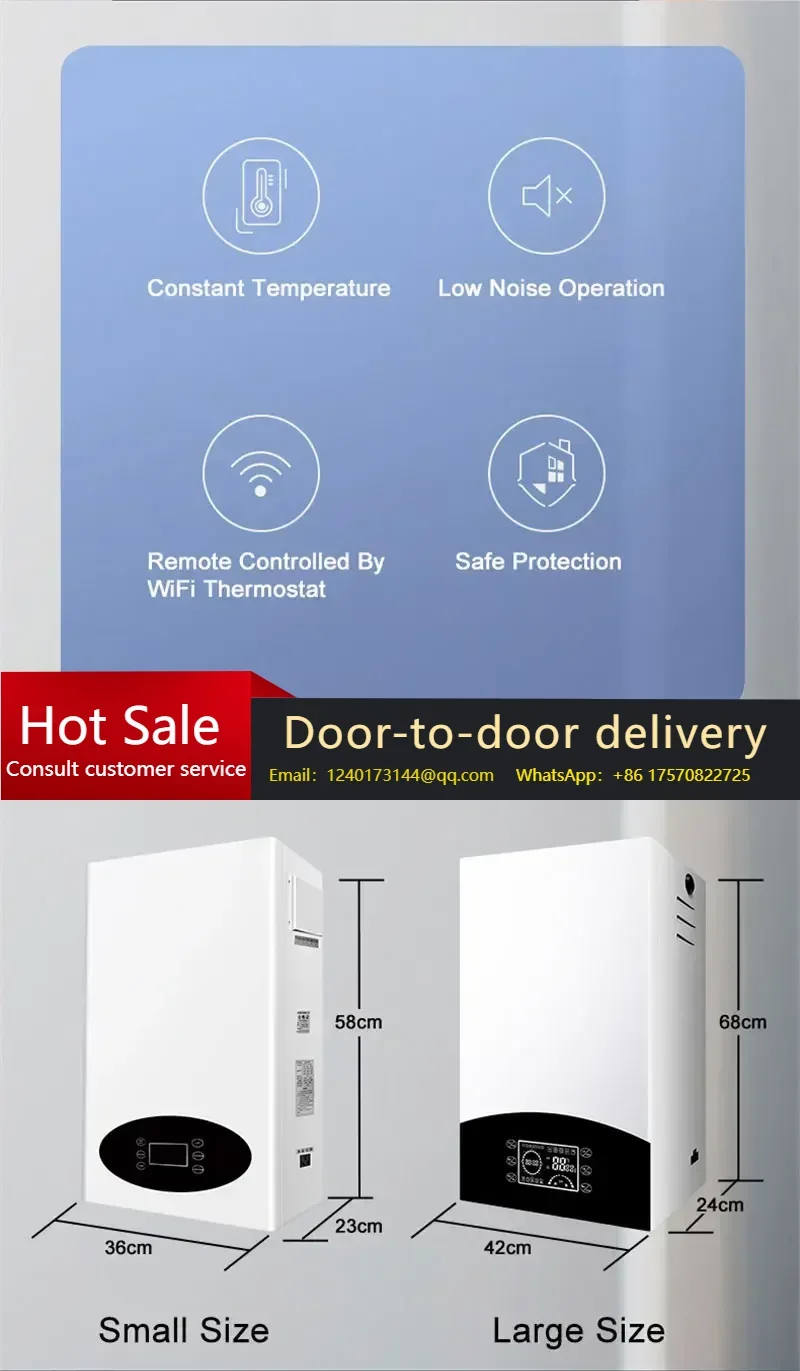 12KW New Design Hotel Wall-Hung Intelligent Wi-Fi Control Fast Heating Electric Combi Boiler
12KW New Design Hotel Wall-Hung Intelligent Wi-Fi Control Fast Heating Electric Combi Boiler