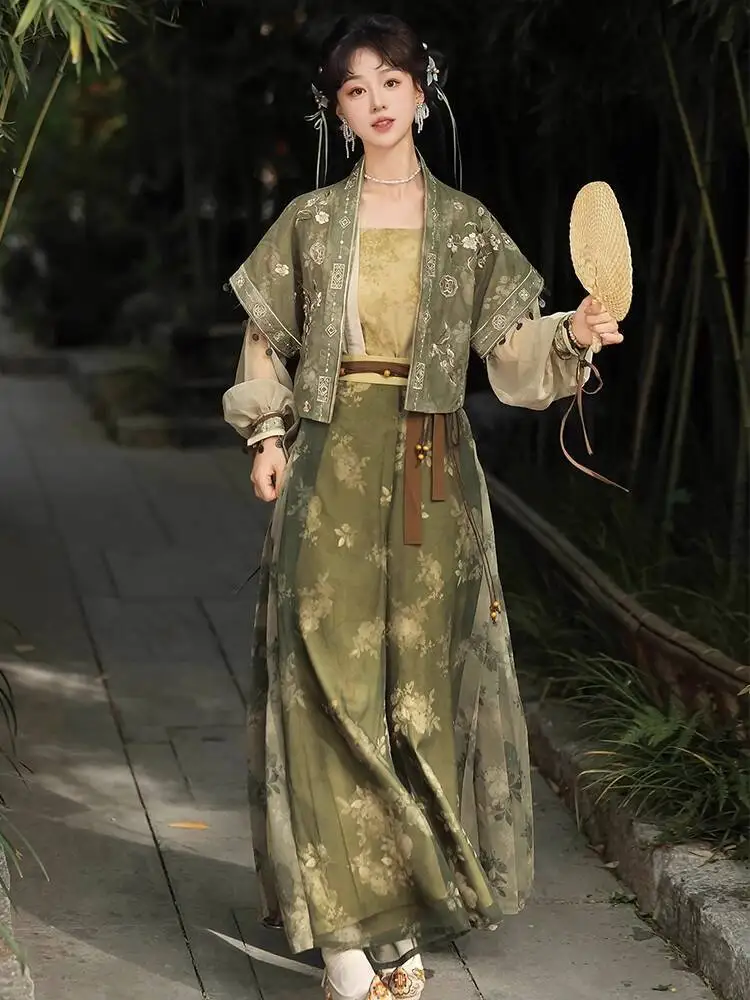 New Chinese Style Hanfu Women Original Song System Improve Short Sleeved Over-dress Tops Pants Han Elements Guofeng Halloween
New Chinese Style Hanfu Women Original Song System Improve Short Sleeved Over-dress Tops Pants Han Elements Guofeng Halloween