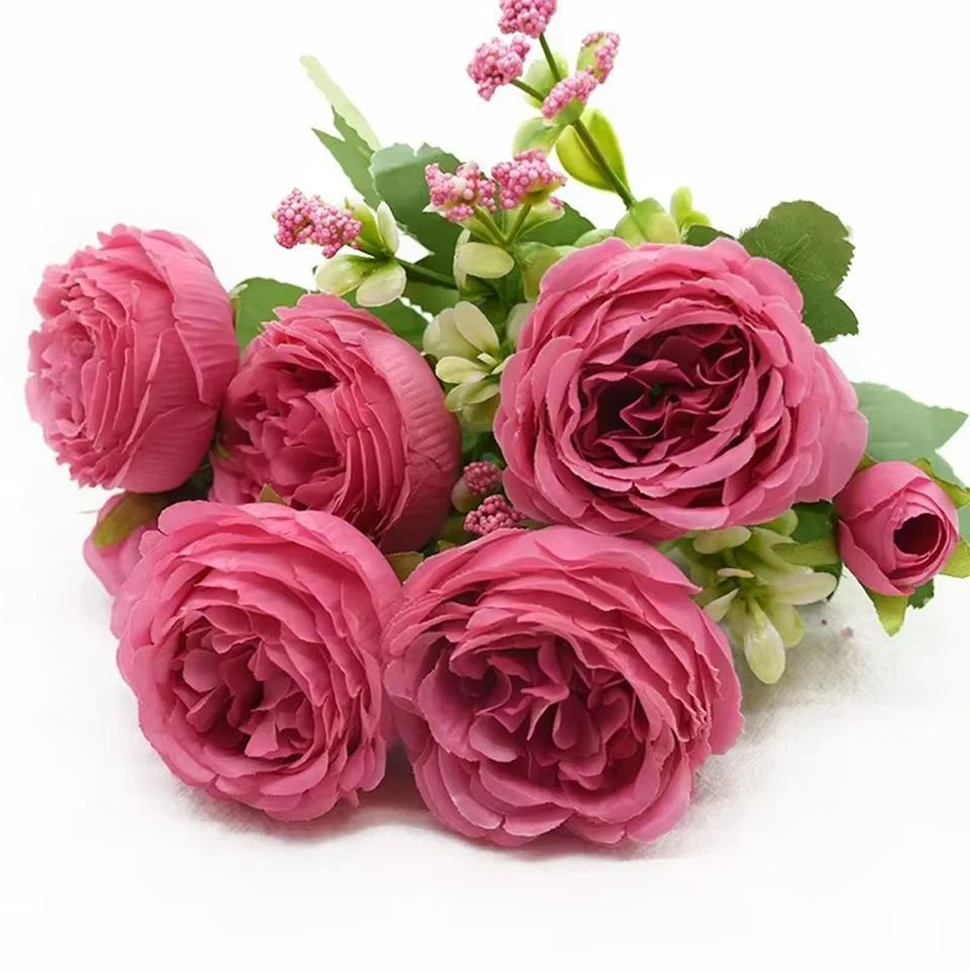 Artificial Flower Silks Roses Head Home Wedding Decoration Holiday Party DIY Gift Scrapbook Craft Headdress Wrist Flower Hotsale
Artificial Flower Silks Roses Head Home Wedding Decoration Holiday Party DIY Gift Scrapbook Craft Headdress Wrist Flower Hotsale