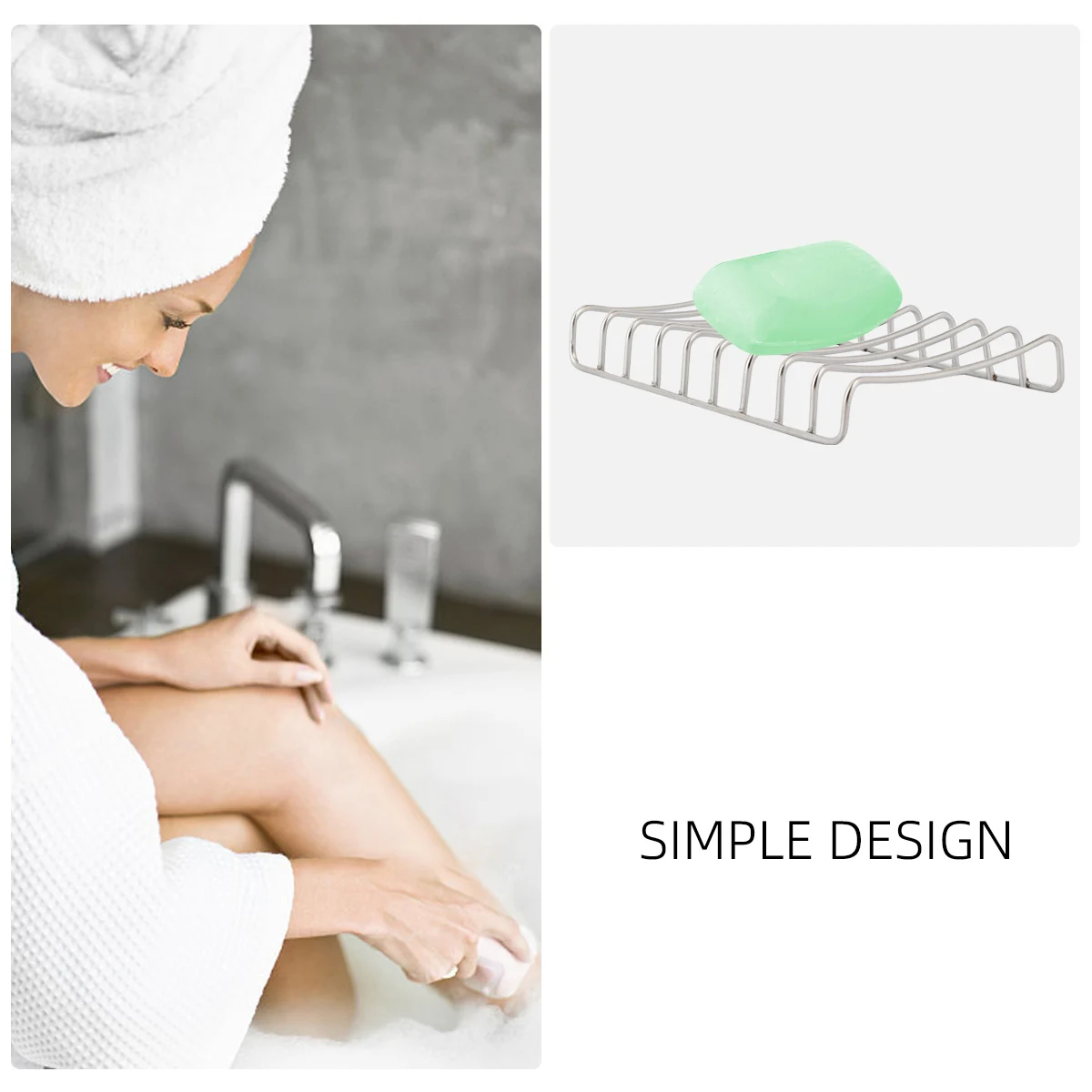 Stainless Steel Soap Dish Holder Tray for Bathroom Travel with Drainage Non Slip Edge Fits Any Theme Kitchen Home Supplies
Stainless Steel Soap Dish Holder Tray for Bathroom Travel with Drainage Non Slip Edge Fits Any Theme Kitchen Home Supplies