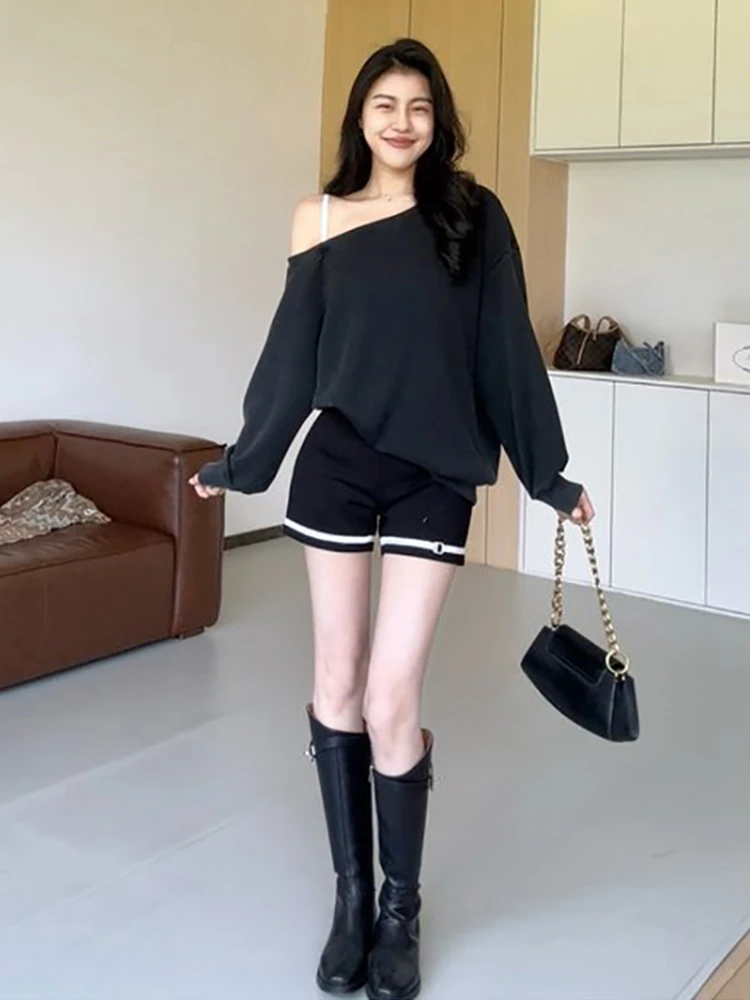 Trendy Sloppy Shoulder Long Sleeve Hoodie Women's Spring 2026 New Fashion Design Casual Cotton Polyester Blend Top
Trendy Sloppy Shoulder Long Sleeve Hoodie Women's Spring 2026 New Fashion Design Casual Cotton Polyester Blend Top
