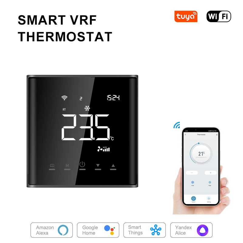 For Mitsubishi Electric Fujitsu(Ogeneral) Tuya Wifi VRF Air Conditioner Smart Thermostat For Google Home Alexa DuerOS
For Mitsubishi Electric Fujitsu(Ogeneral) Tuya Wifi VRF Air Conditioner Smart Thermostat For Google Home Alexa DuerOS