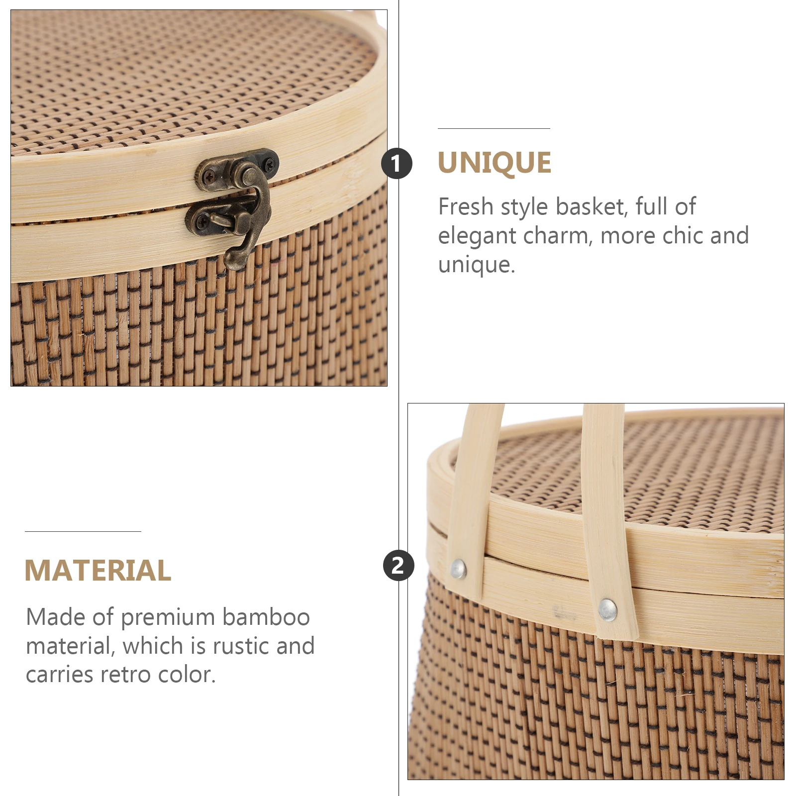 Hand Made Bamboo Elegant Fruit Storage Container With Handle For Wedding Baby Shower Gift Packaging Dried Fruit Egg Crab
Hand Made Bamboo Elegant Fruit Storage Container With Handle For Wedding Baby Shower Gift Packaging Dried Fruit Egg Crab