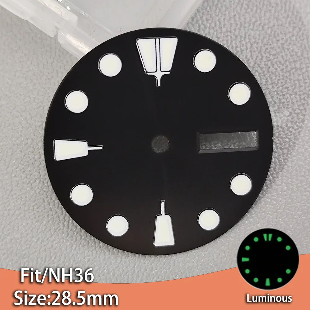 28.5mm Dial Suitable for NH36 Movement Men Watch Luminous High Quality Dial Watch Accessories Replacement Parts new Multi-color
28.5mm Dial Suitable for NH36 Movement Men Watch Luminous High Quality Dial Watch Accessories Replacement Parts new Multi-color