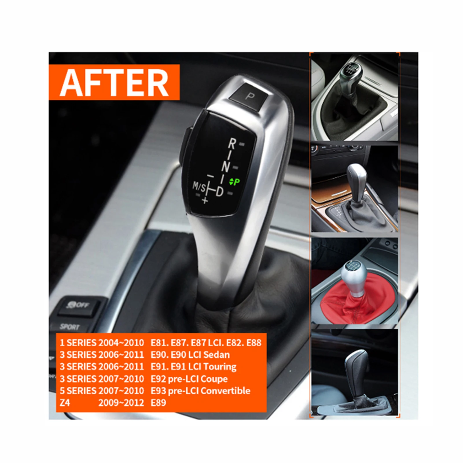 LED Gear Shift Knob Thumb Type Shifter Lever Head Retrofit Kit with One Click Start Button for BMW E90 E91 E92 E93 E84 E81 LHD
LED Gear Shift Knob Thumb Type Shifter Lever Head Retrofit Kit with One Click Start Button for BMW E90 E91 E92 E93 E84 E81 LHD