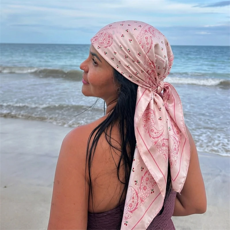 2026 Satin Square Scarf Women Paisley Hijab Elegant Print Silk Neckerchief Shawl Wraps Headband Handle Hair Accessories Bandana
2026 Satin Square Scarf Women Paisley Hijab Elegant Print Silk Neckerchief Shawl Wraps Headband Handle Hair Accessories Bandana