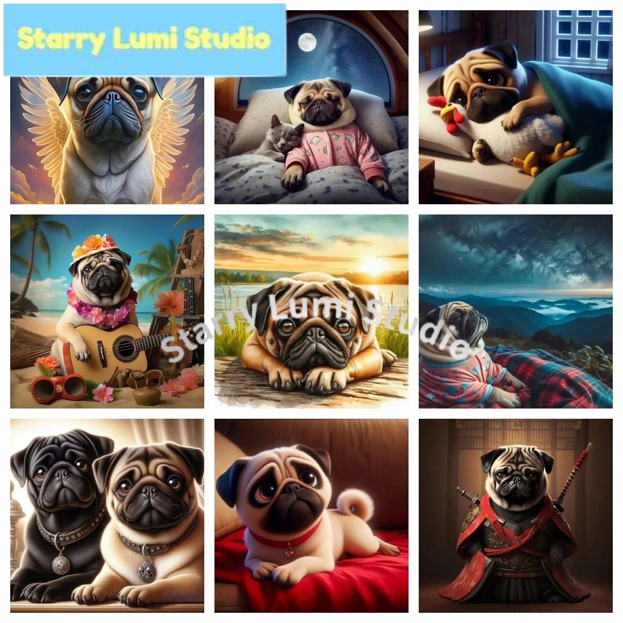 Dutch Pug 5D Diamond Painting Kit Art Cute Puppy Art Portrait DIY Diamond Embroidery Mosaic Rhinestone Home Decor Handcraft Gift
Dutch Pug 5D Diamond Painting Kit Art Cute Puppy Art Portrait DIY Diamond Embroidery Mosaic Rhinestone Home Decor Handcraft Gift