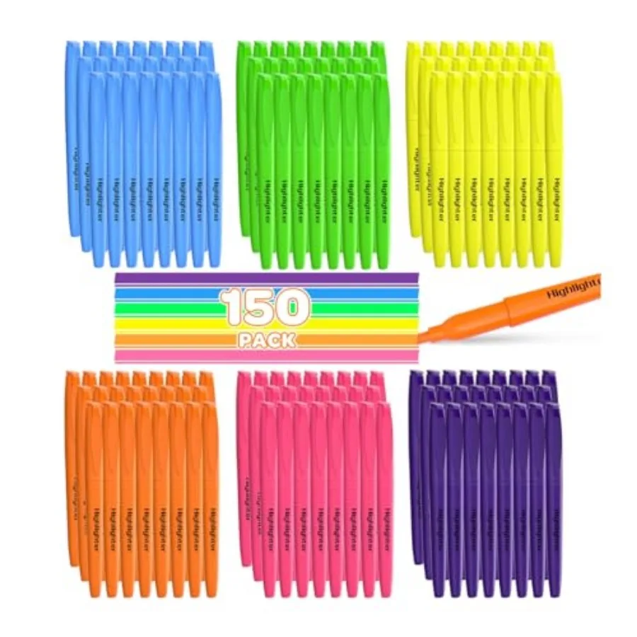 50 Pack Highlighters Assorted Colors Bulk - Chisel Tip No Bleed Dry-Quickly Markers Set for Office Classroom Supplies, Back to
50 Pack Highlighters Assorted Colors Bulk - Chisel Tip No Bleed Dry-Quickly Markers Set for Office Classroom Supplies, Back to