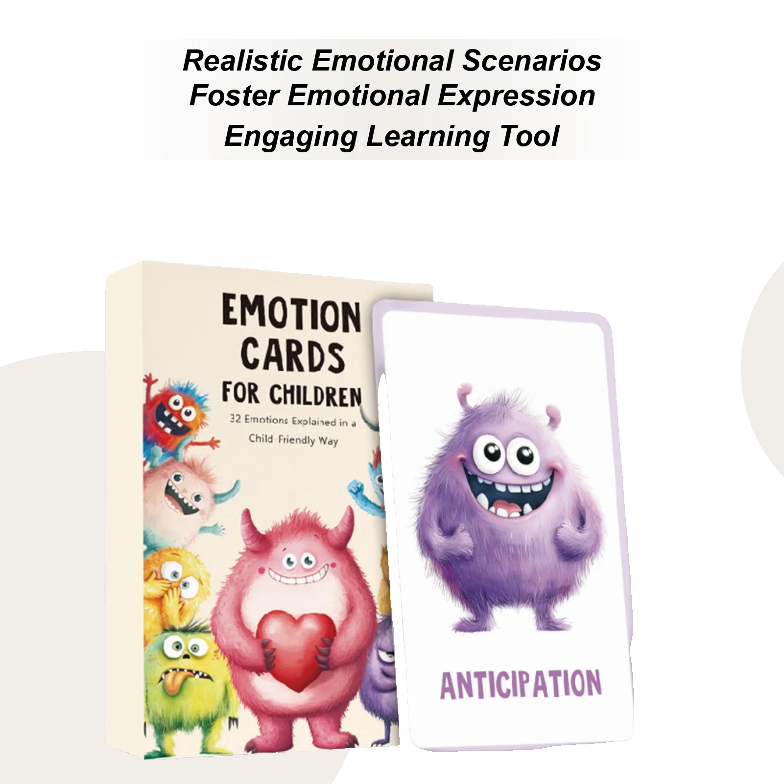Emotions Flash Cards Realistic Picture Emotion Cards for Toddler Educational Learning Flashcard Compact for Kid Girls Boys
Emotions Flash Cards Realistic Picture Emotion Cards for Toddler Educational Learning Flashcard Compact for Kid Girls Boys