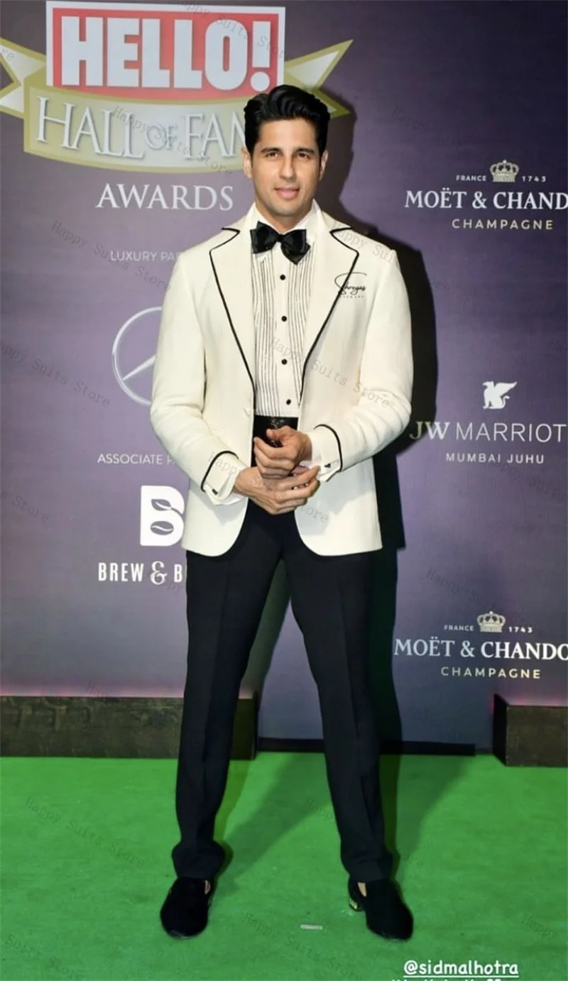 Ivory Men Suit Set 2 Pieces Blazer+Black Pants Trousers Formal Office Business Coat Autumn Fall Wedding Tuxedo Customized Jacket
Ivory Men Suit Set 2 Pieces Blazer+Black Pants Trousers Formal Office Business Coat Autumn Fall Wedding Tuxedo Customized Jacket