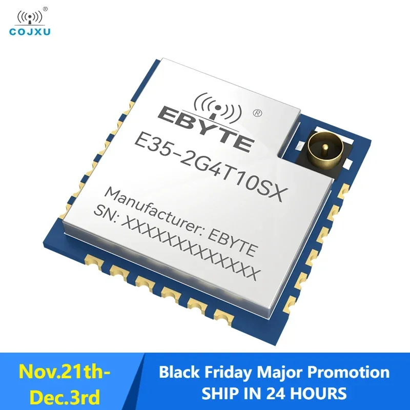 TLSR8208 2.4GHz Wireless Transparent Transmission Module Cost-Effective COJXU E35-2G4T10SX IPEX Low Power Consumption UART
TLSR8208 2.4GHz Wireless Transparent Transmission Module Cost-Effective COJXU E35-2G4T10SX IPEX Low Power Consumption UART