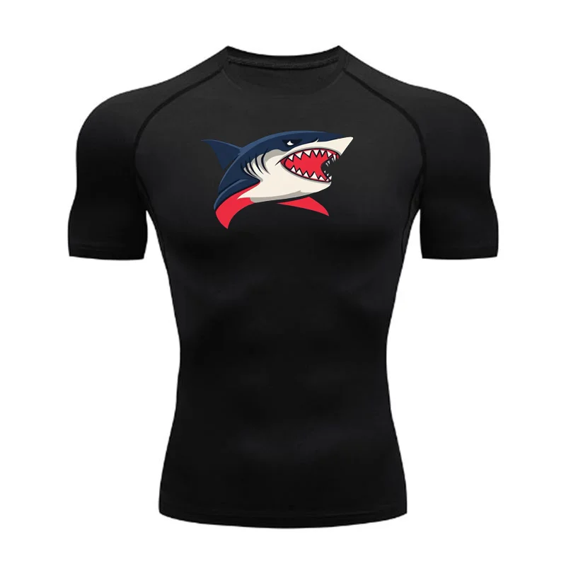 Shark Print Compression Shirt for Men Gym Workout Running Undershirts Baselayers Athletic Quick Dry Tshirt Tees Tops Activewear
Shark Print Compression Shirt for Men Gym Workout Running Undershirts Baselayers Athletic Quick Dry Tshirt Tees Tops Activewear