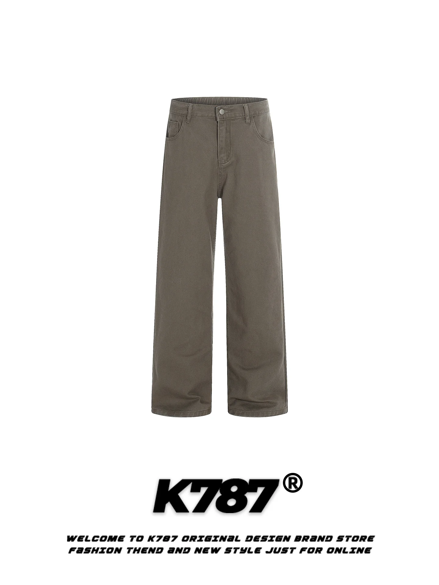 K787 American Retro Cleanfit Straight Leg Casual Pants High Waist Wide Leg Loose Fit Unisex Casual Brand Color
K787 American Retro Cleanfit Straight Leg Casual Pants High Waist Wide Leg Loose Fit Unisex Casual Brand Color