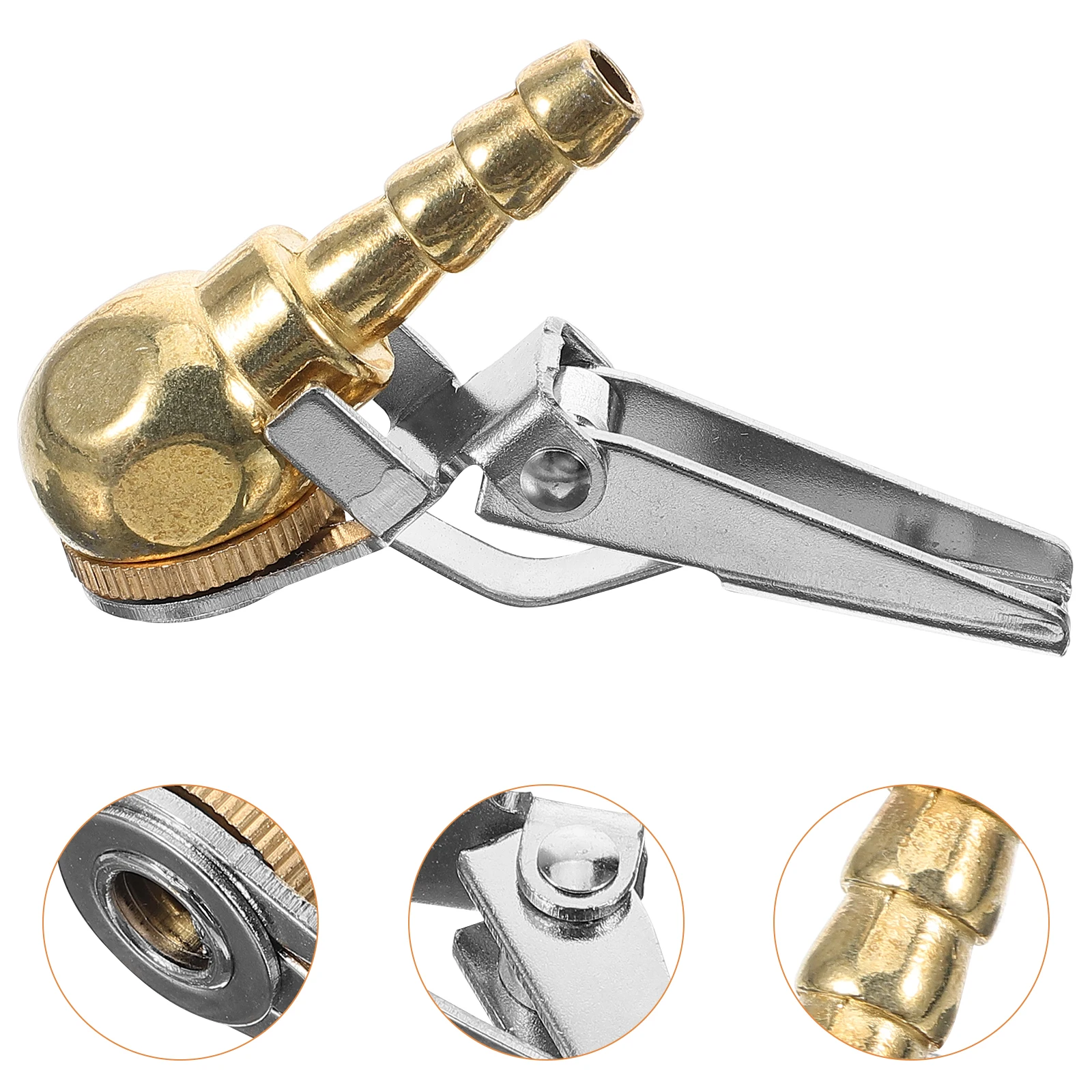 Inflatable Chuck Locking Tire Inflator Nozzle Adapter Lockinflate Air Pneumatic Copper Clip on
Inflatable Chuck Locking Tire Inflator Nozzle Adapter Lockinflate Air Pneumatic Copper Clip on