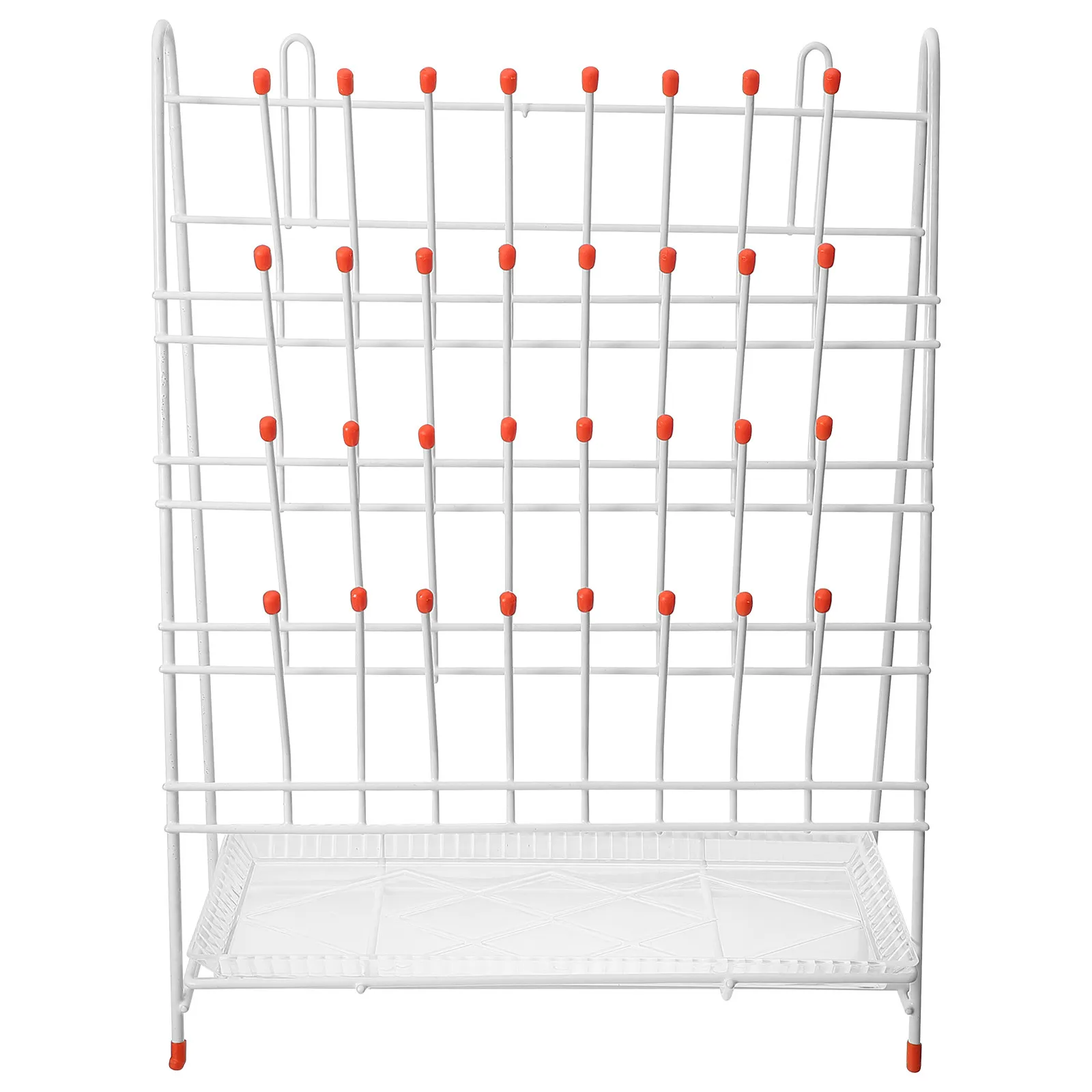 32-Peg Metal Test Tube Drying Rack Sturdy Draining Drying Rack Space-Saving Anti-Slip Bottom for Tube Bottle Glassware
32-Peg Metal Test Tube Drying Rack Sturdy Draining Drying Rack Space-Saving Anti-Slip Bottom for Tube Bottle Glassware