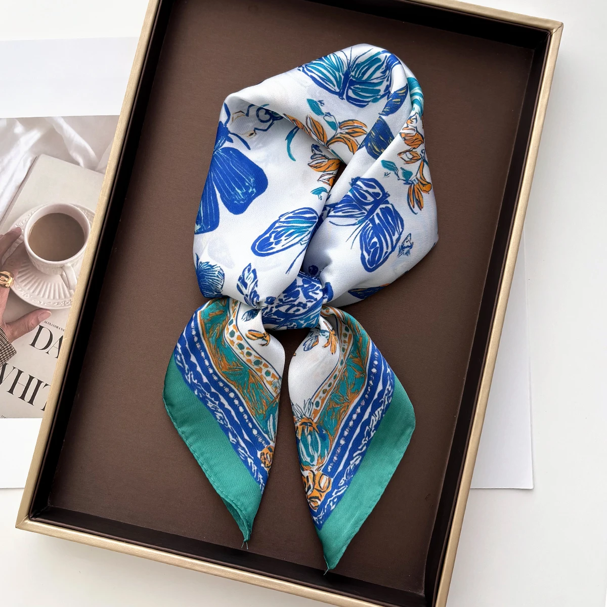 Elegant Print Women Scarf Silk Imitation Satin Neckerchief Foulard Square Scarves Hairbands Female Scarves Shawls Wraps
Elegant Print Women Scarf Silk Imitation Satin Neckerchief Foulard Square Scarves Hairbands Female Scarves Shawls Wraps