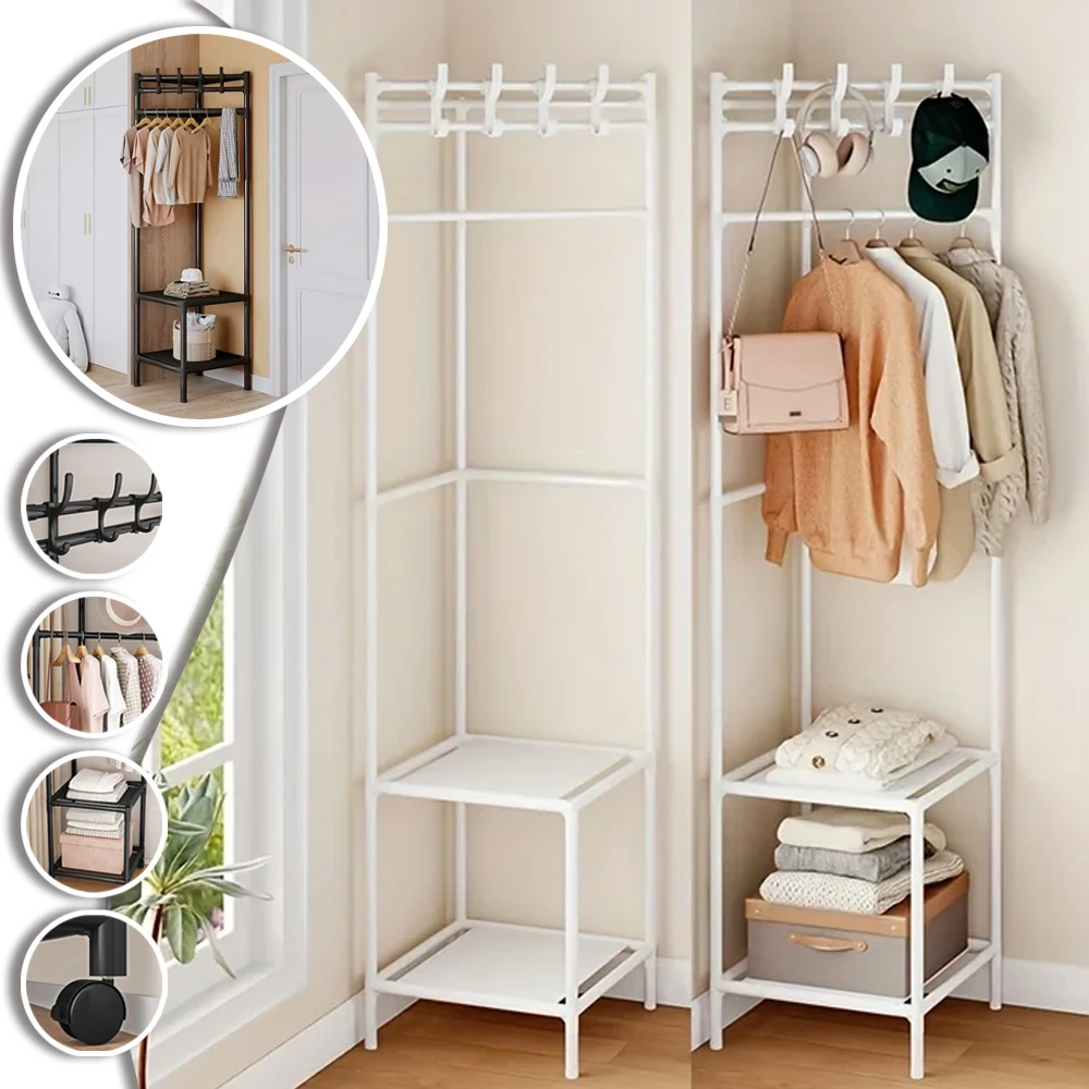 2/3 Layers Metal Coat and Hat Rack with Hooks-Multifunctional Shoe & Accessory Organizer Suitable for Bedrooms and Living Rooms
2/3 Layers Metal Coat and Hat Rack with Hooks-Multifunctional Shoe & Accessory Organizer Suitable for Bedrooms and Living Rooms