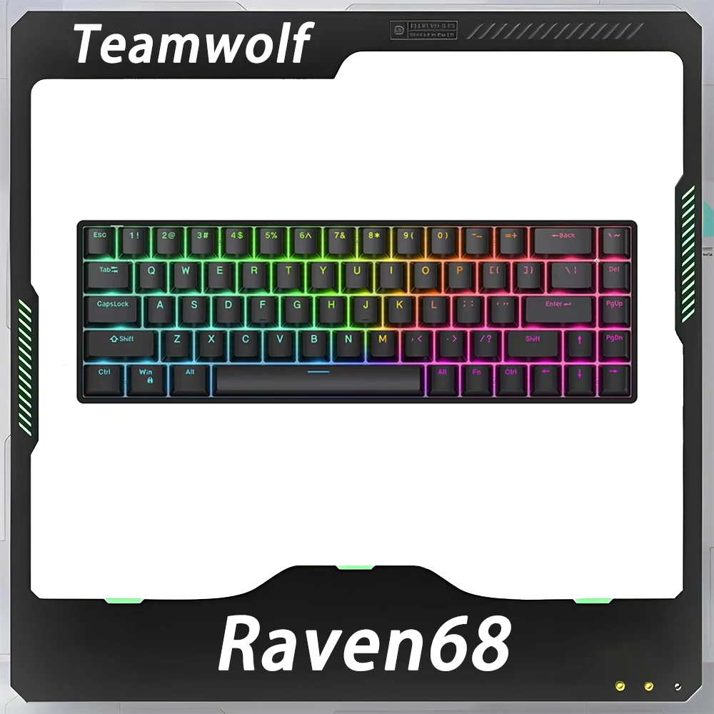 Teamwolf Raven68 Magnetic Switch Keyboard 68key Wired Mechanical Keyboards Quick Trigger Hot Swap Rgb Fps Game Customized Gifts
Teamwolf Raven68 Magnetic Switch Keyboard 68key Wired Mechanical Keyboards Quick Trigger Hot Swap Rgb Fps Game Customized Gifts