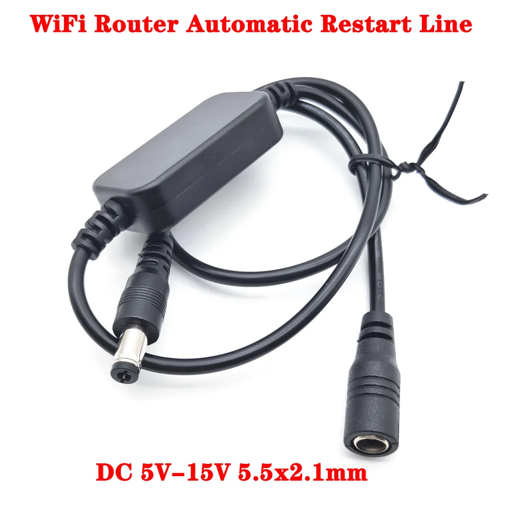 DC 5V-15V 5.5x2.1mm 24Hours For Timer Reset Automatic Restart Power Supply Cable For Wireless-Router WiFi Bridge Repeater Modem
DC 5V-15V 5.5x2.1mm 24Hours For Timer Reset Automatic Restart Power Supply Cable For Wireless-Router WiFi Bridge Repeater Modem