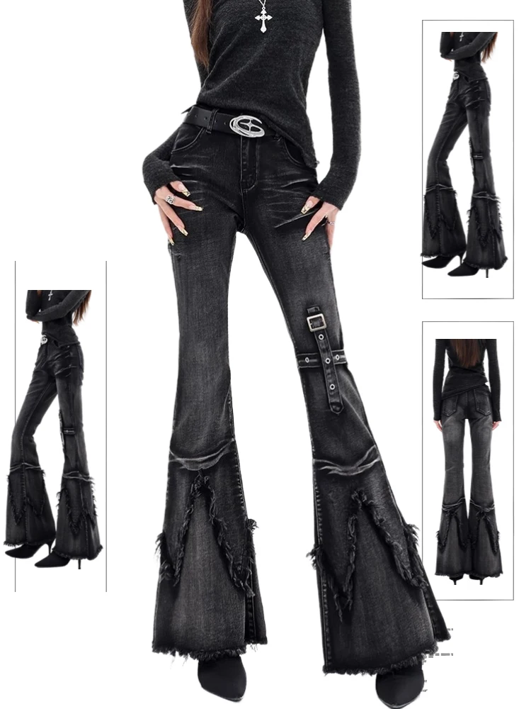 Новые облегающие женские брюки в стиле ретро Y2k, модные модные брюки Wasteland, эластичные джинсы с пухом для женщин
Новые облегающие женские брюки в стиле ретро Y2k, модные модные брюки Wasteland, эластичные джинсы с пухом для женщин